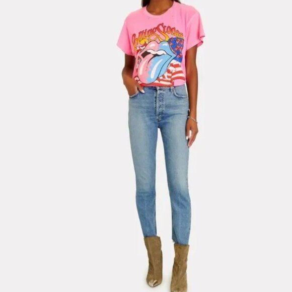 Madeworn Rolling Stones Flag Graphic T-Shirt - NEW - Picture 2 of 7